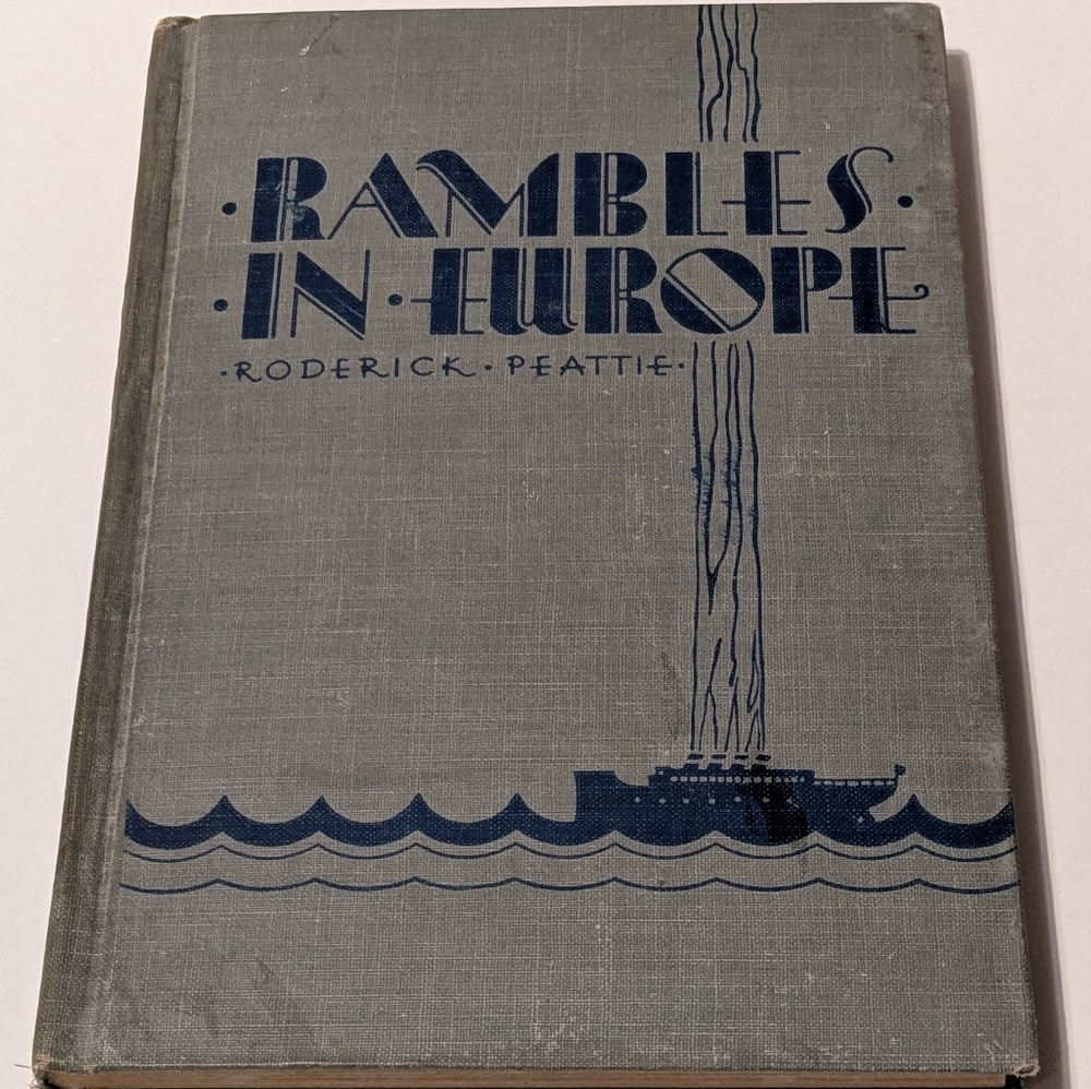 Vintage Children's Book - Rambles In Europe by Roderick Peattie
